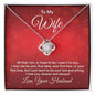 Wife Valentine - First Date - Love Knot Necklace