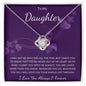 Daughter - You Are Loved - Love Knot Necklace