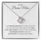 Bonus Mom - Forever Grateful - Love Knot Necklace