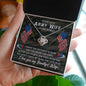 Army Wife Military - Live In My Mind - Love Knot Necklace