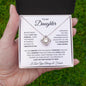 Daughter - Love You Forever - Love Knot Necklace