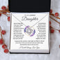 Daughter - Never Forget - Love Knot Necklace