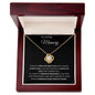 In Loving Memory - I Miss You - Love Knot Necklace