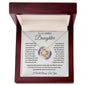 Daughter - Never Forget - Love Knot Necklace