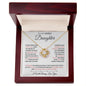 Daughter - Never Forget - Love Knot Necklace