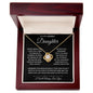 Daughter - Never Forget - Love Knot Necklace
