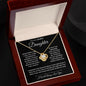 Daughter - Never Forget - Love Knot Necklace