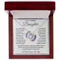 Daughter - Never Forget - Love Knot Necklace