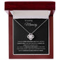 In Loving Memory - I Miss You - Love Knot Necklace