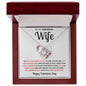 Valentine For My Wife - Deeper In Love - Love Knot Necklace
