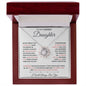 Daughter - Never Forget - Love Knot Necklace