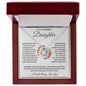 Daughter - Never Forget - Love Knot Necklace