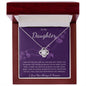 Daughter - You Are Loved - Love Knot Necklace