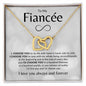 Fiancée - I Choose You - Interlocking Hearts Necklace