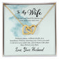 Wife - I Choose You - Interlocking Hearts Necklace