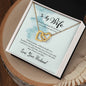 Wife - I Choose You - Interlocking Hearts Necklace