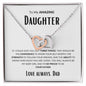 Daughter - Three Things - Interlocking Heart Necklace