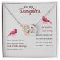 Daughter - Blessing - Interlocking Hearts Necklace