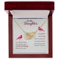Daughter - Blessing - Interlocking Hearts Necklace