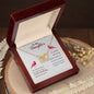 Daughter - Blessing - Interlocking Hearts Necklace