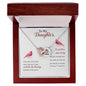 Daughter - Blessing - Interlocking Hearts Necklace