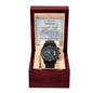 To My Soldier - Military - Black Chronograph Watch