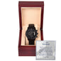 To My Airman - Military - Black Chronograph Watch