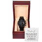 Husband - My Life - Black Chronograph Watch