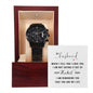 Husband - My Life - Black Chronograph Watch