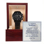 To My Soldier - Military - Black Chronograph Watch