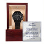 To My Airman - Military - Black Chronograph Watch