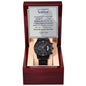 To My Soldier - Military - Black Chronograph Watch