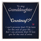 Granddaughter - Personalized Heart Name Necklace