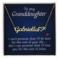 Granddaughter - Personalized Heart Name Necklace