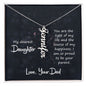 Daughter - Vertical Name Necklace