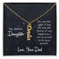 Daughter - Vertical Name Necklace