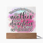 Mom - Between Mother & Daughter - Square Acrylic Plaque