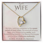 Wife - Love you Endlessly - Forever Love Necklace