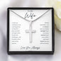 Wife - Always Remember - Cross Chain Necklace