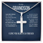 Grandson - Very Proud - Cross Chain Necklace