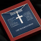 Grandson - Very Proud - Cross Chain Necklace