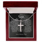 Son - Old Lion - Cross Chain Necklace