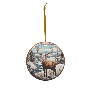 3D Christmas Deer Ornament
