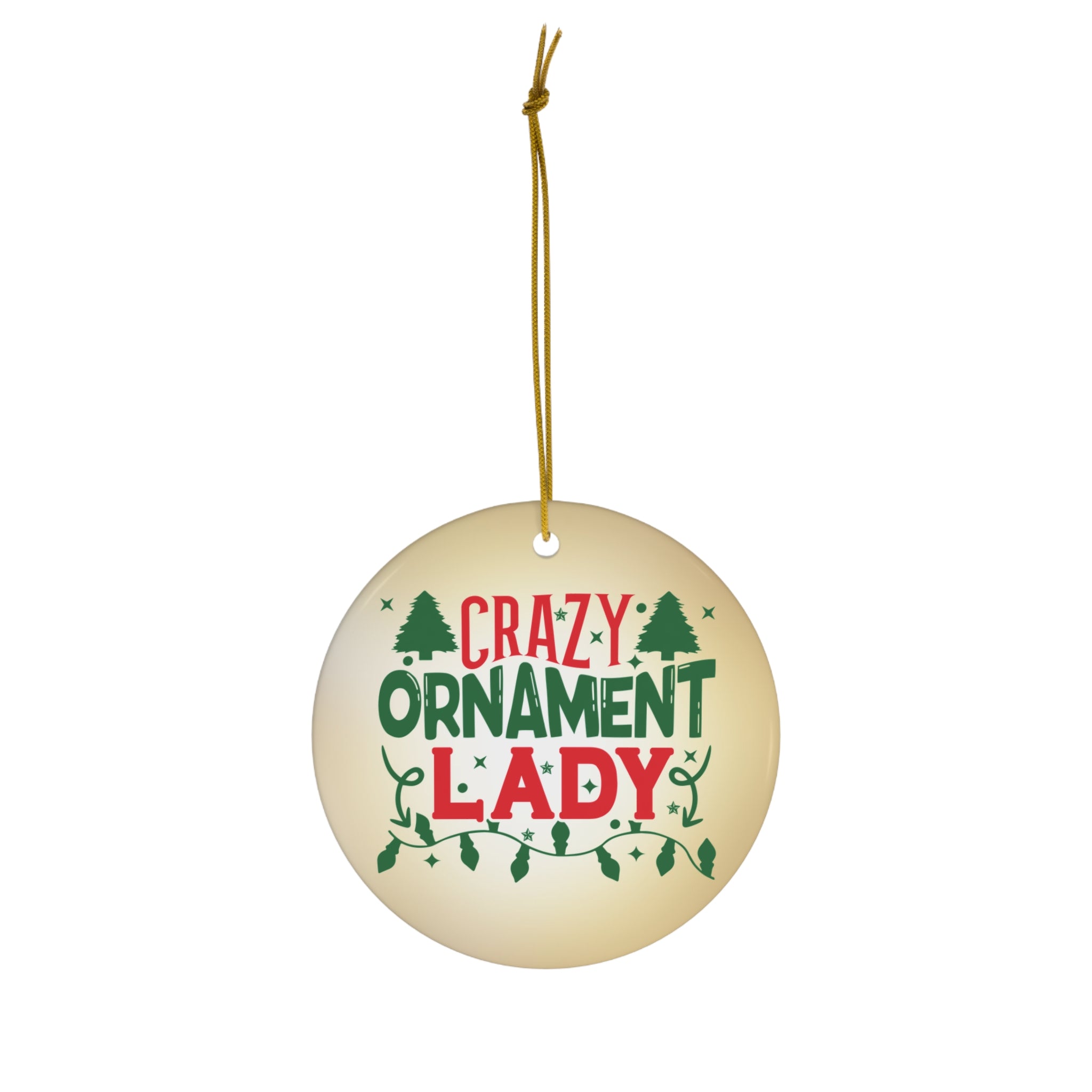 Crazy Ornament Lady Ornament
