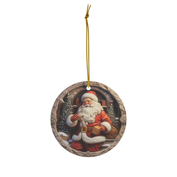 3D Santa Christmas Ornament