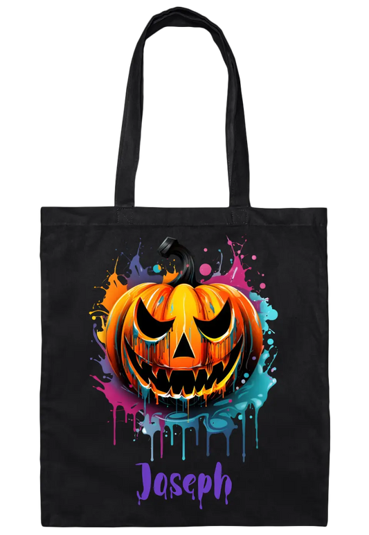 Personalized Pumpkin Drip Treat Bag