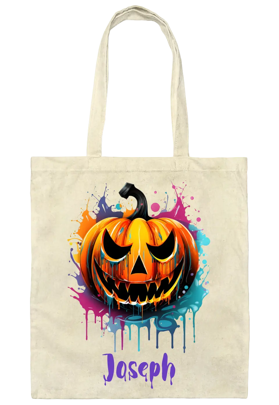 Personalized Pumpkin Drip Treat Bag