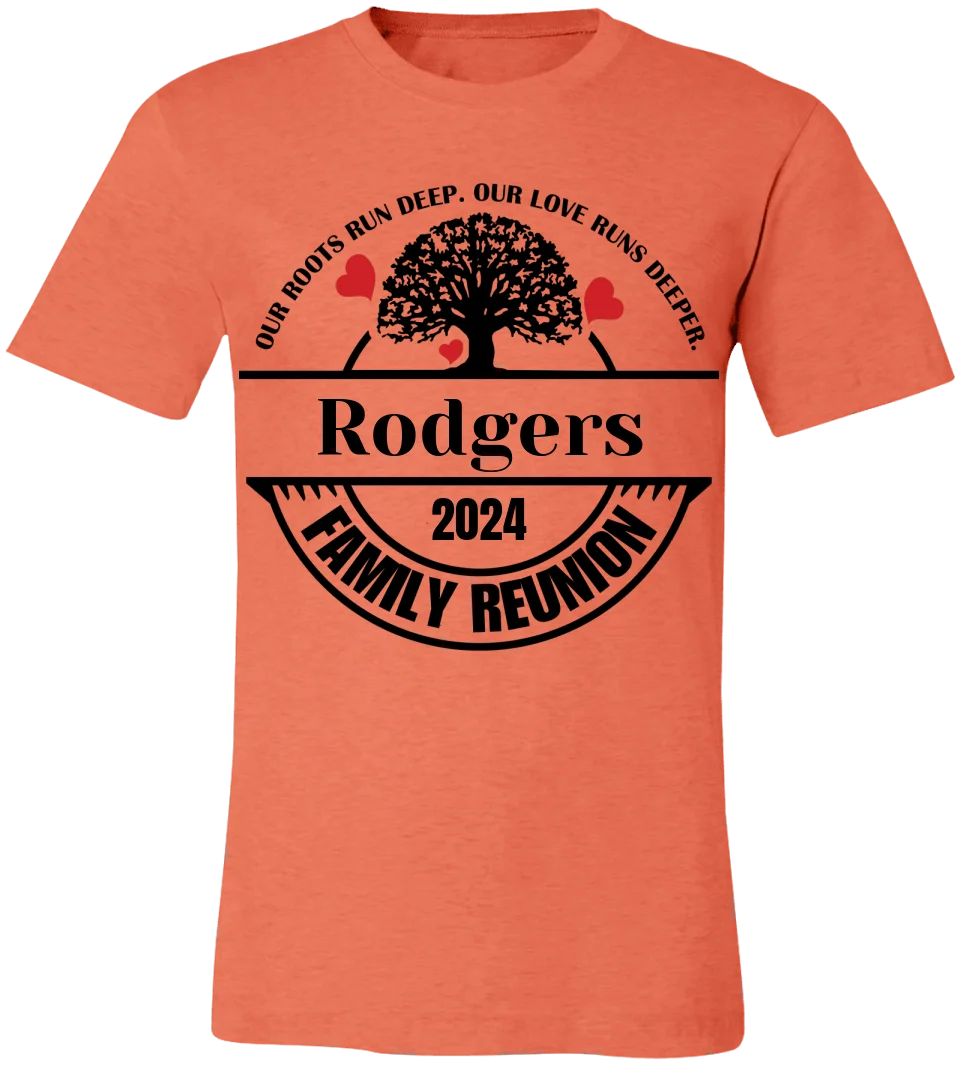 Personalized Family Reunion Unisex BC Tee