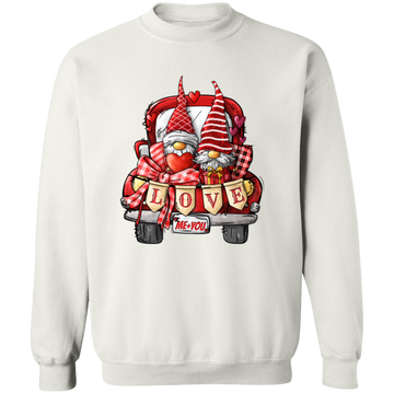 Valentine Gnome Truck Unisex Sweatshirt