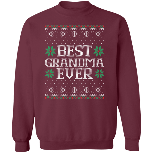 Best Grandma Ever Ugly Sweatshirt